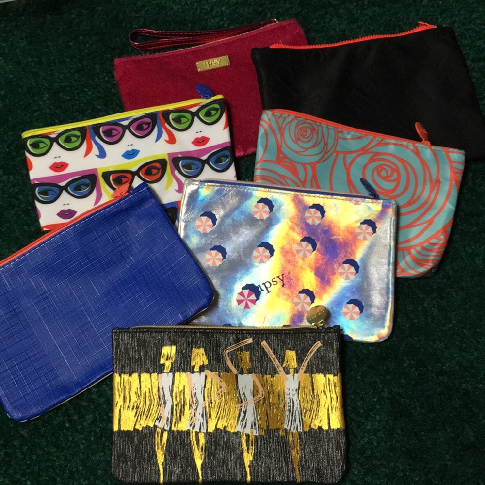 7 Ipsy Cosmetic bags